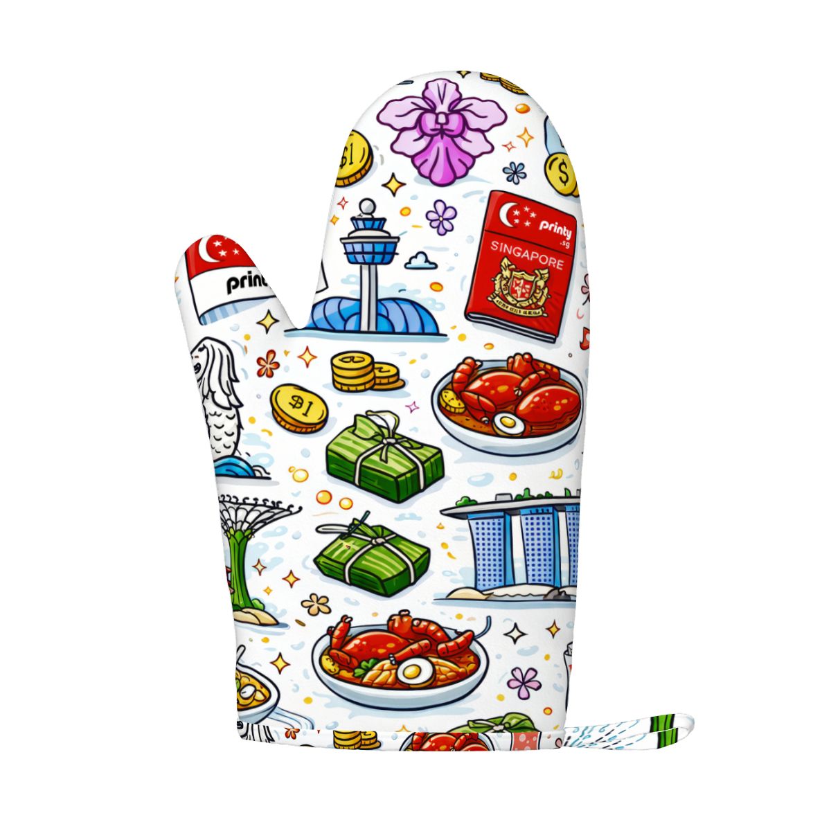 Custom Silicone Oven Mitts and Pot Holders Sets (Right)