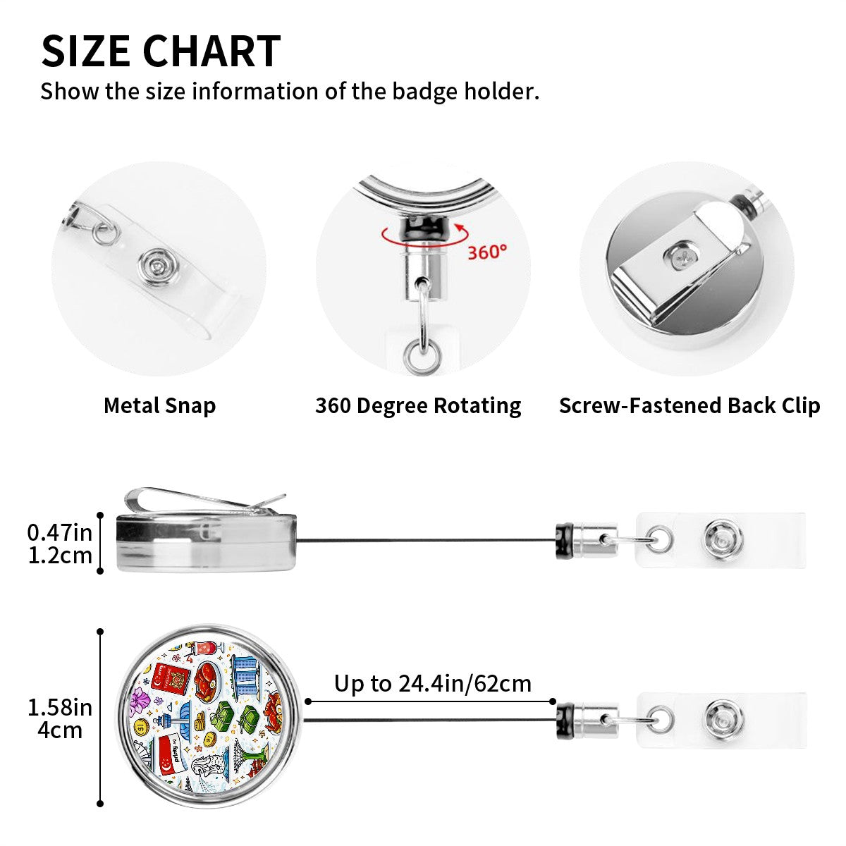 Custom Heavy Duty Metal Badge Reel