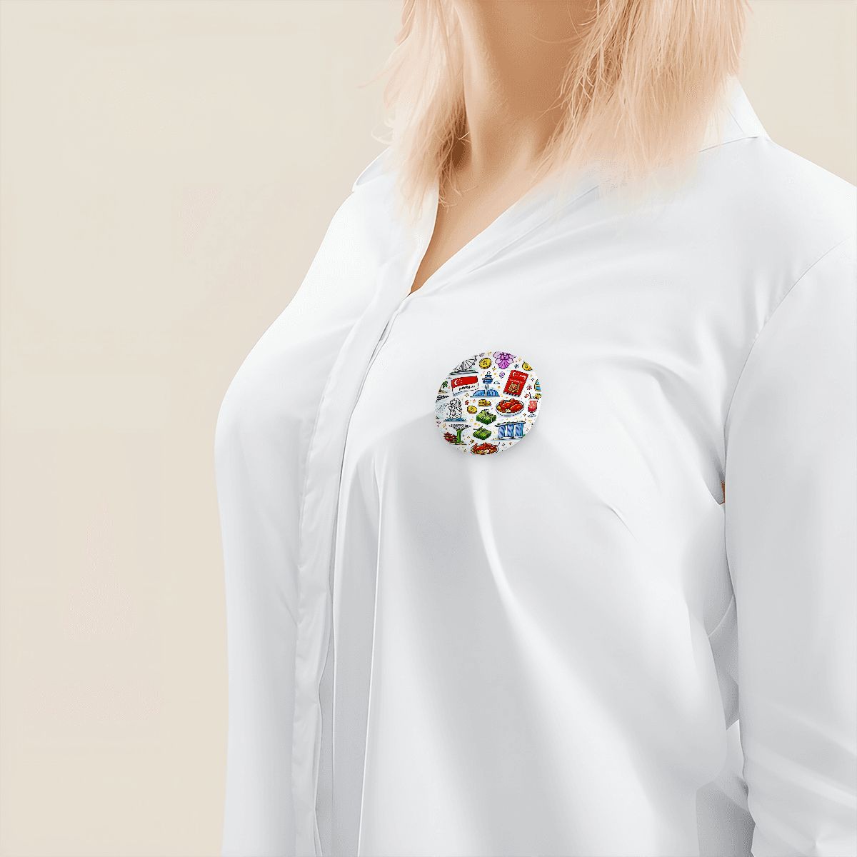 Custom Round Button Badge