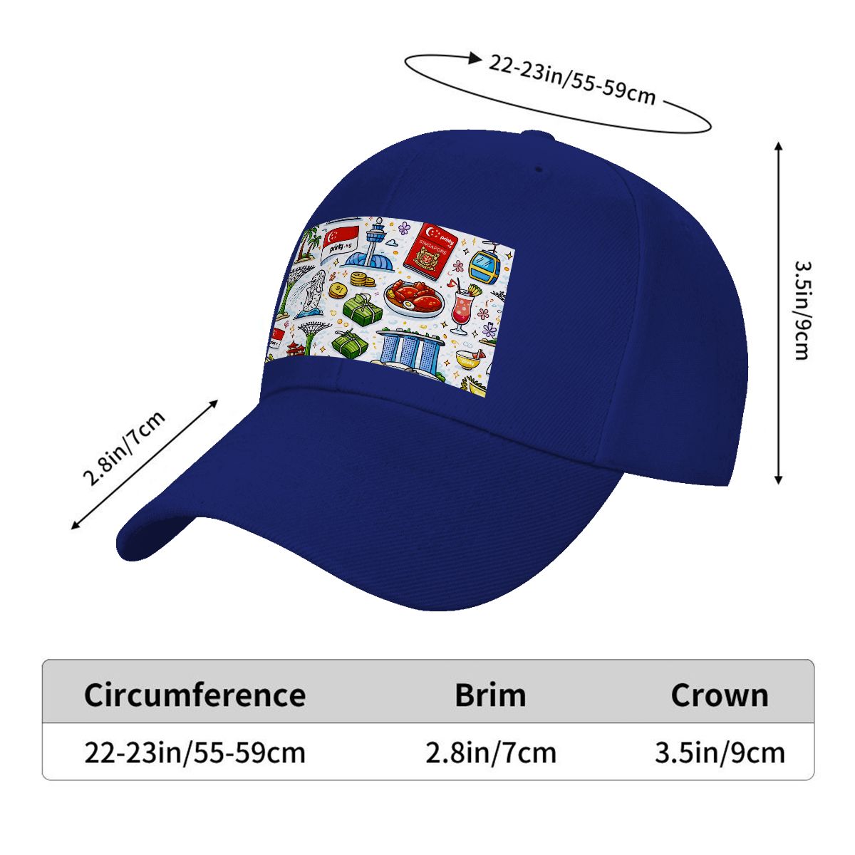 Custom Curved Eaves Trucker Hat (Solid Color)