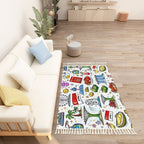 Custom Area Rug with Tassels (3:2)