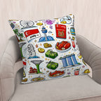 Custom Imitation Linen Throw Pillow Covers (Single-Sided Design)