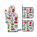 Custom Oven Mitts and Pot Holders Set of 4