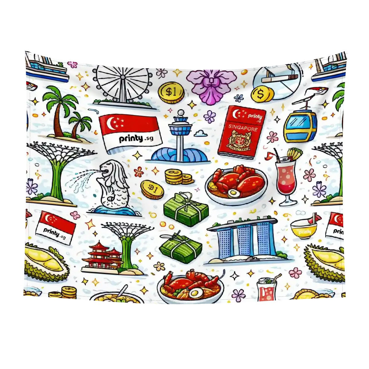Custom Wall Tapestry for Bedroom 80"x60" (Horizontal)