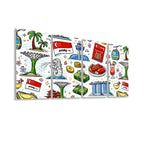 Custom 4 Panels Sound Absorbing Wall Art