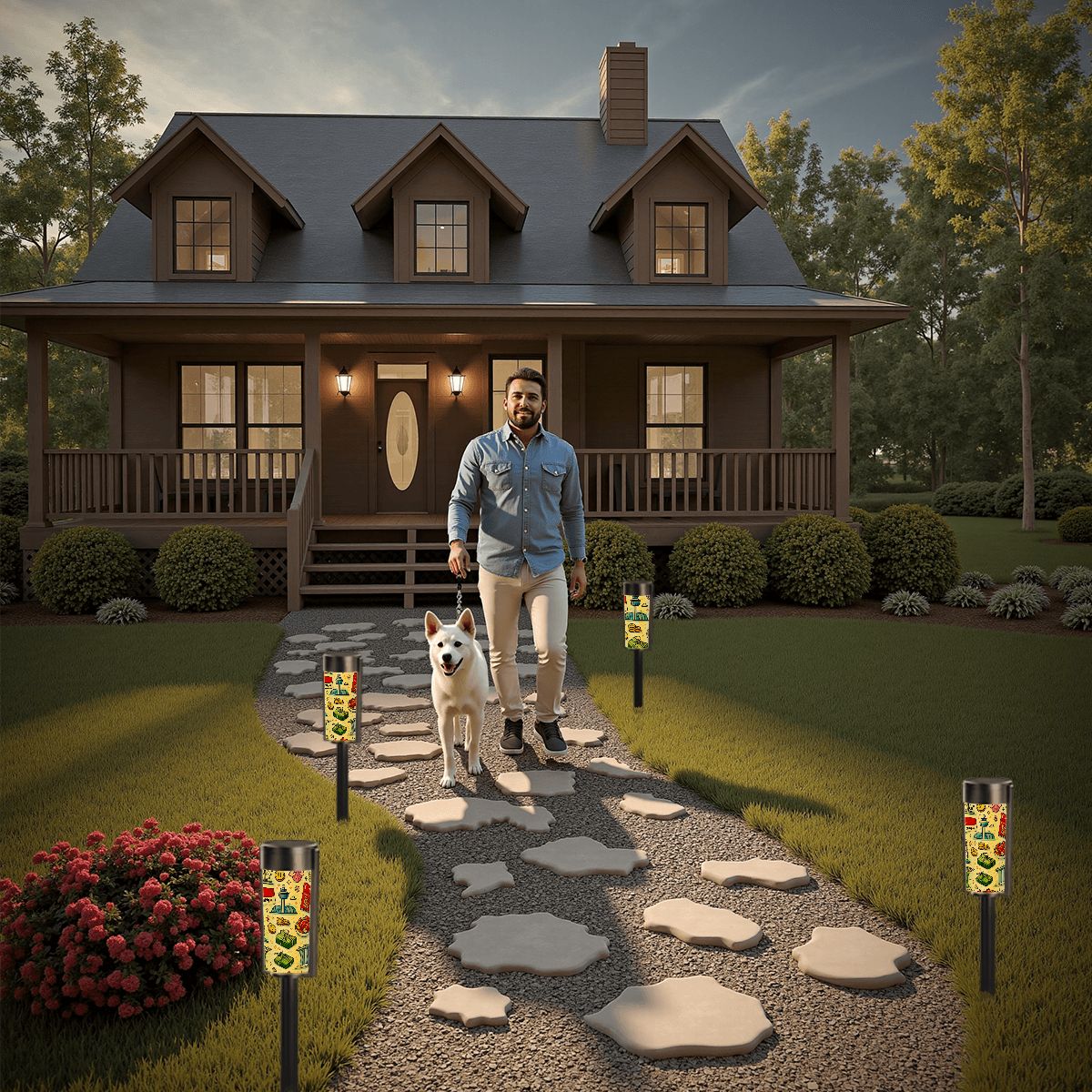 Custom Outdoor Solar Lights