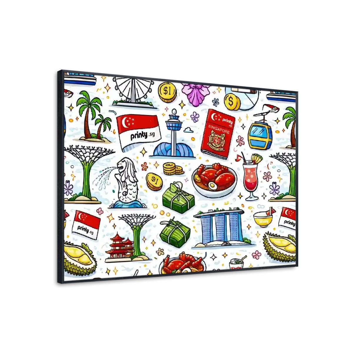 Custom Frameable Canvas Prints Wall Art (Horizontal)