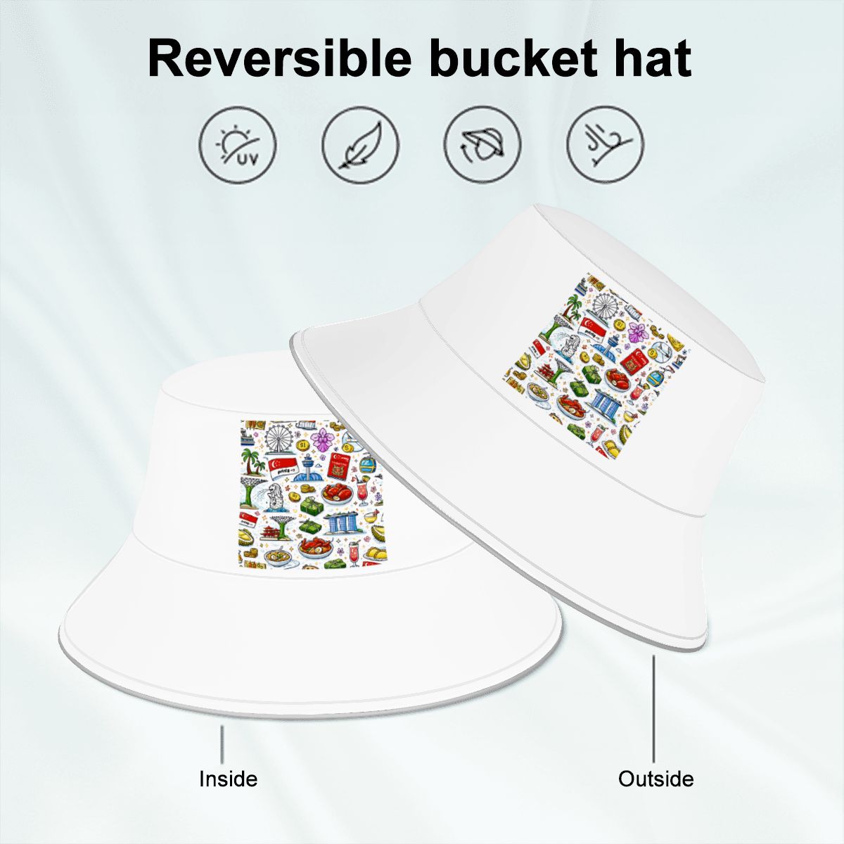 Custom Reflective Bucket Hat (Double-sided)