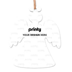 Custom Wood Christmas Ornaments Angel Shape 4 pcs