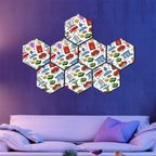 Custom Hexagon Sound Absorbing Panels 8 Pieces