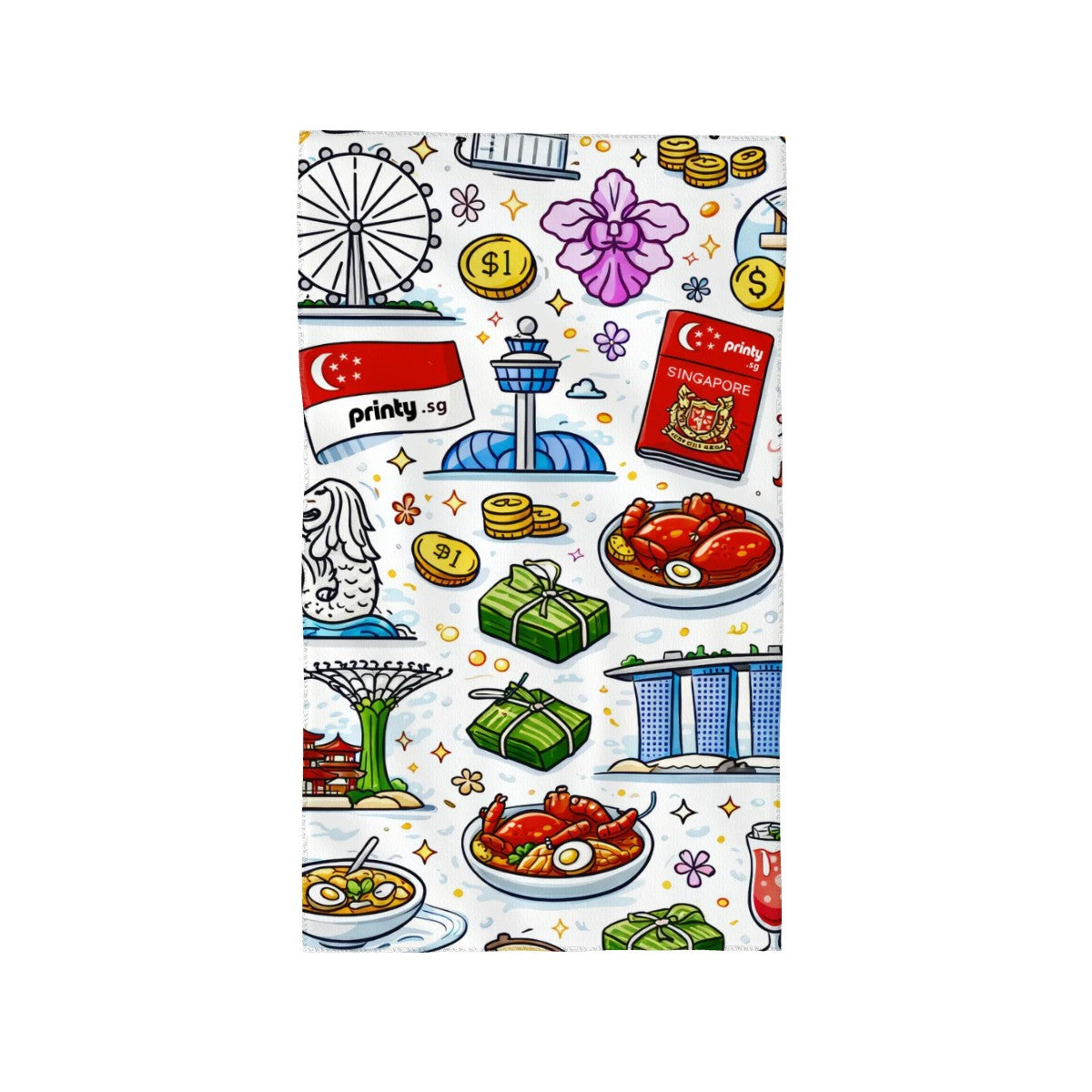 Custom Wash Cloths Textiles (Vertical)