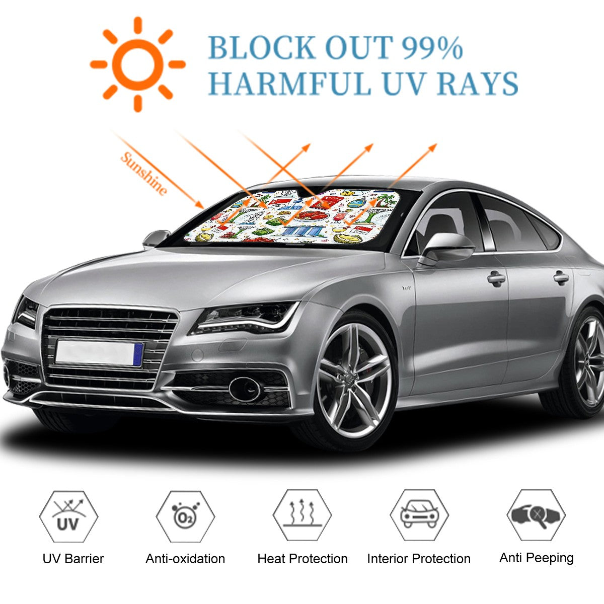 Custom Car Windshield Sun Shade