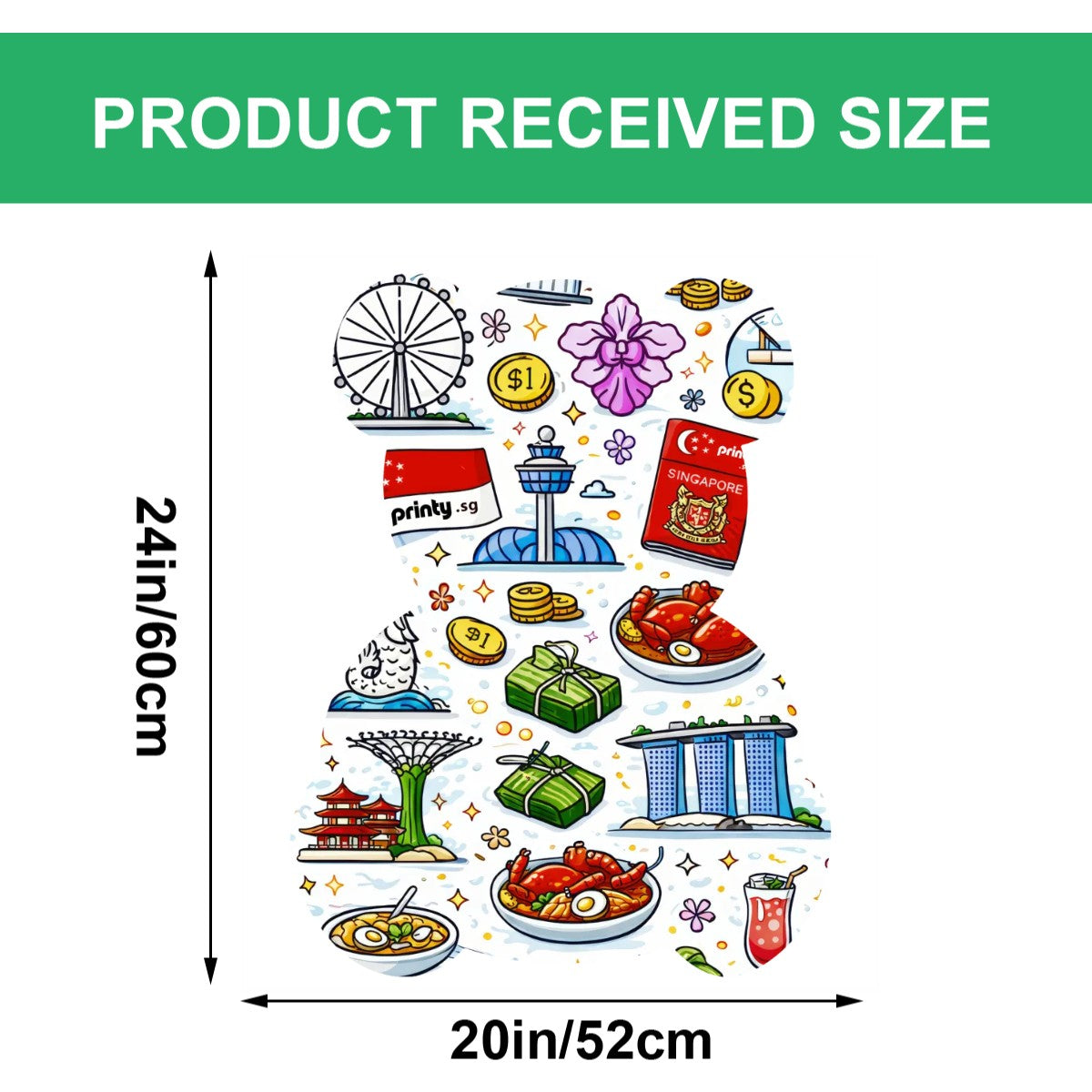 Custom Small Die-Cut PVC Stickers (UV) 20"x24"