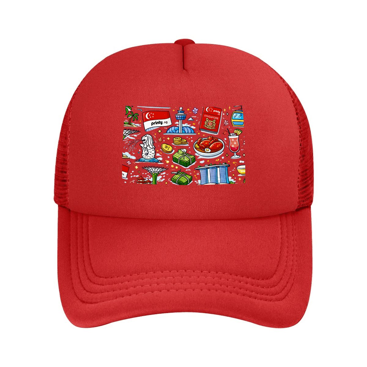Custom Mesh Baseball Cap (Area Pattern)