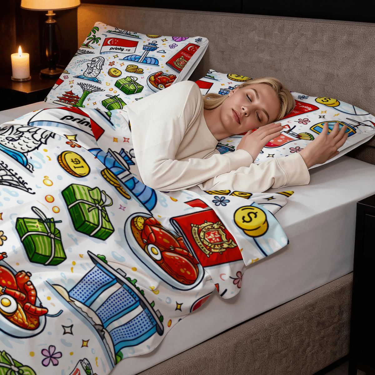 Custom Twin Duvet Cover Set 55"x79"