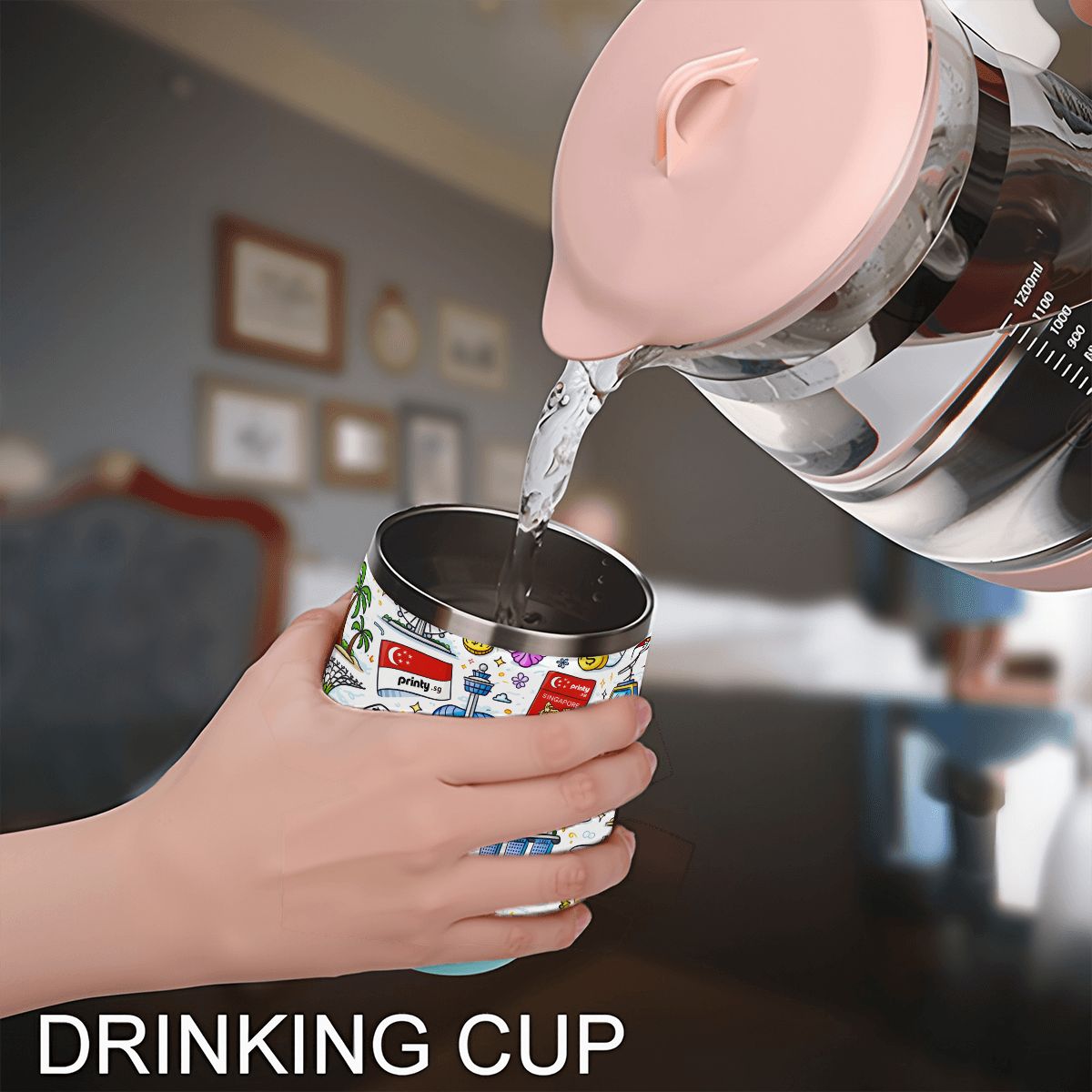 Custom Egg-Shaped Tumbler (12oz)