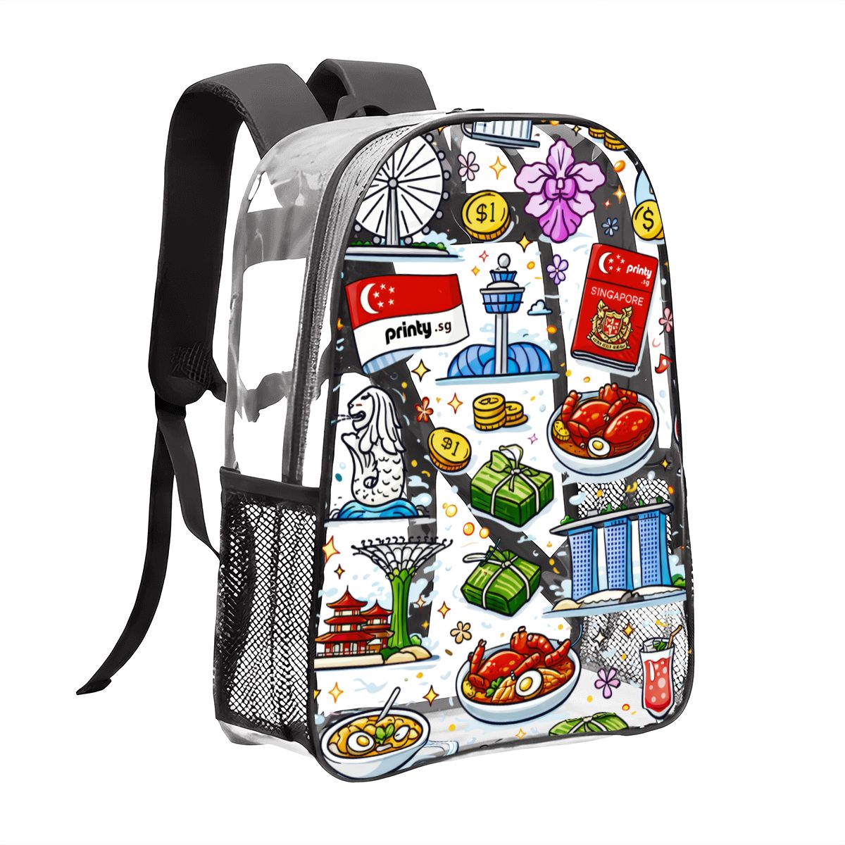 Custom Clear Transparent Backpack