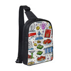 Custom Double Layer CrossBody Bag Chest Bag