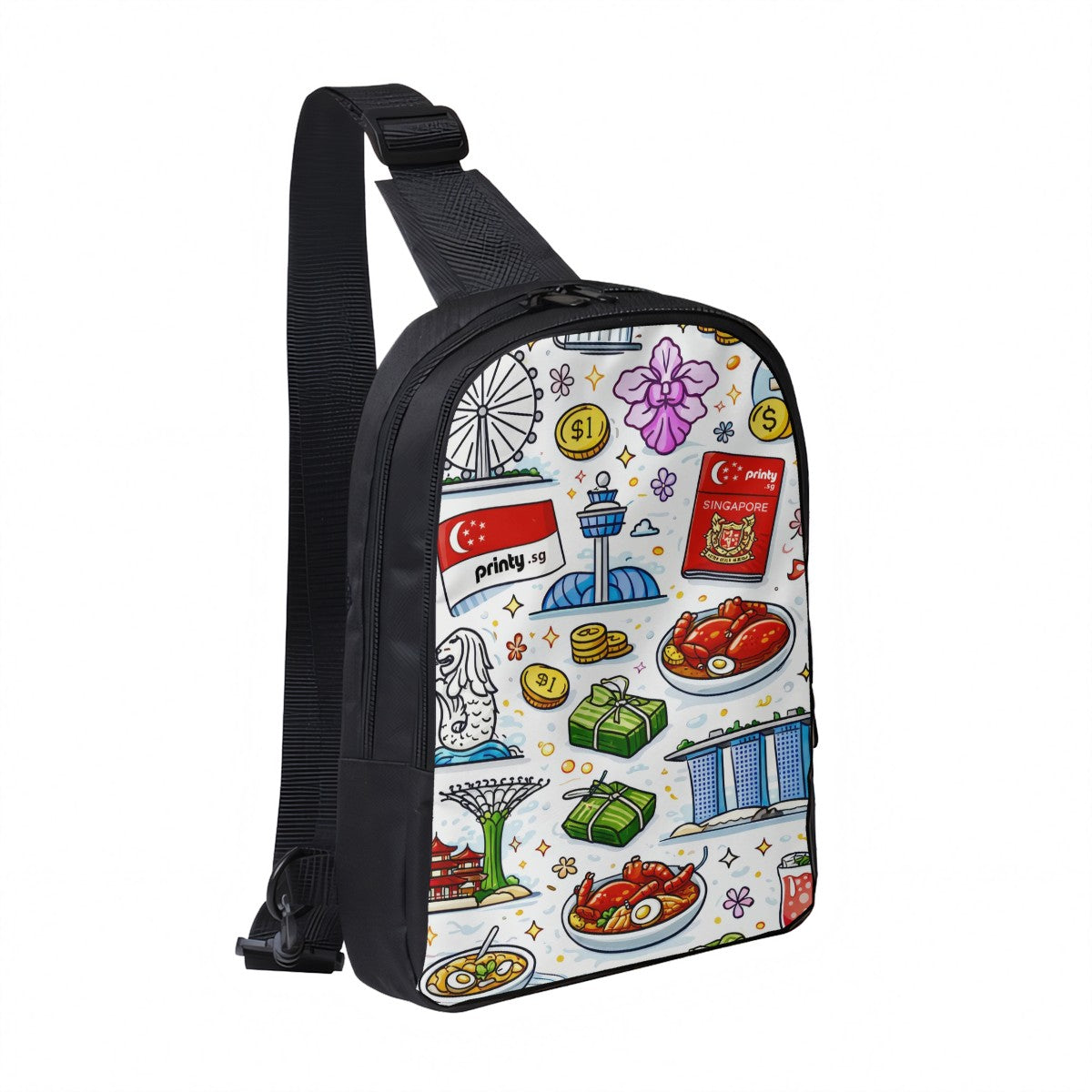 Custom Double Layer CrossBody Bag Chest Bag