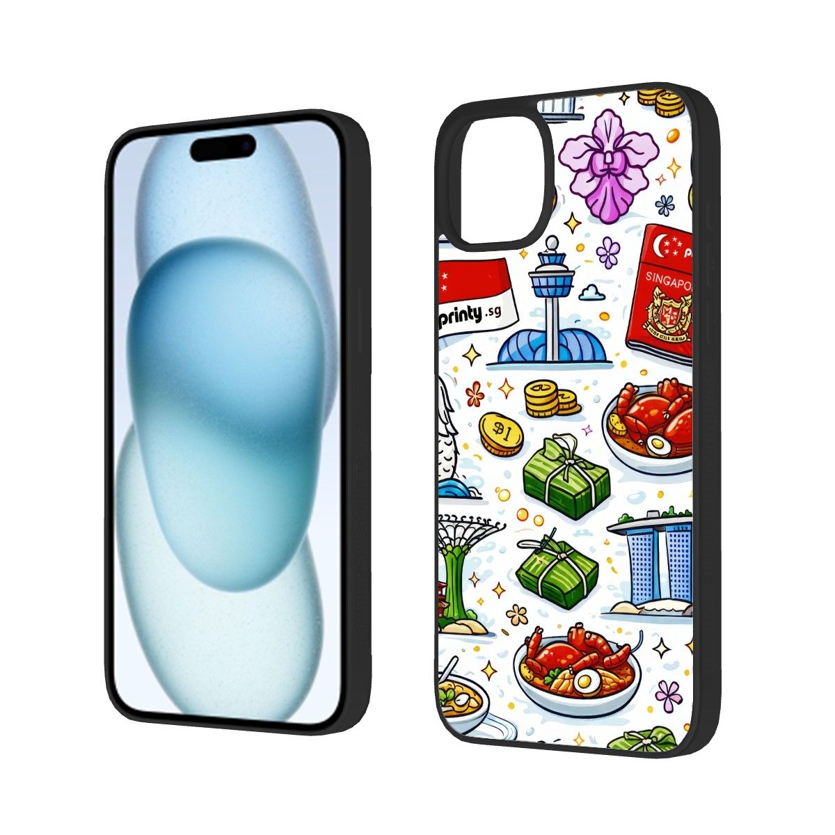 Custom PC iPhone 15 Case Series (Dual Camera)