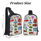 Custom Double Layer CrossBody Bag Chest Bag