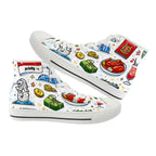 Custom Women's High Top Canvas Shoes Customized Tongue