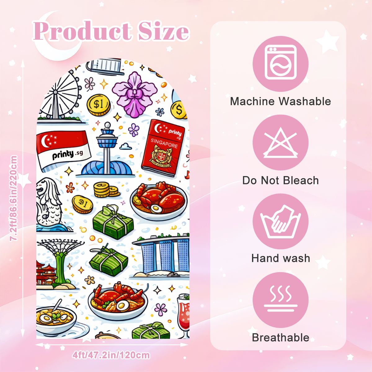 Custom Large Arched Background Cover