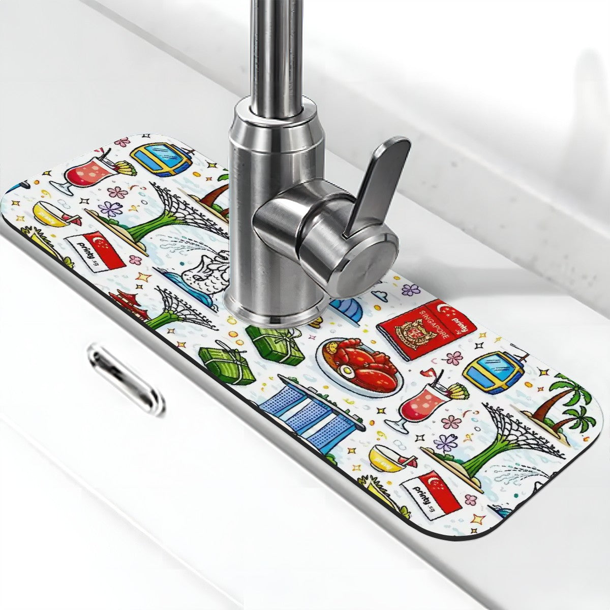 Custom Faucet Mat for Kitchen Sink
