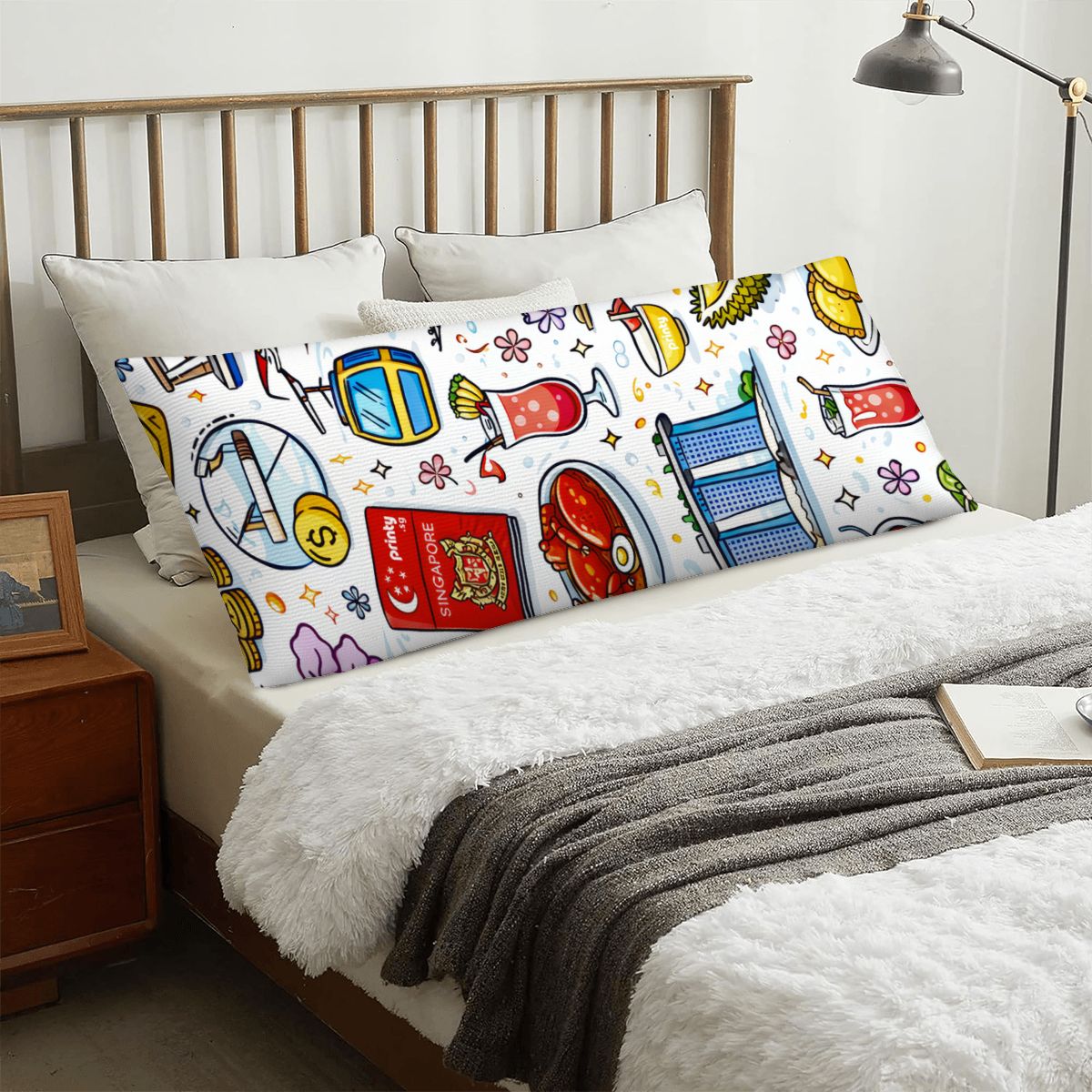 Custom Body Pillow Cover 20"x54"