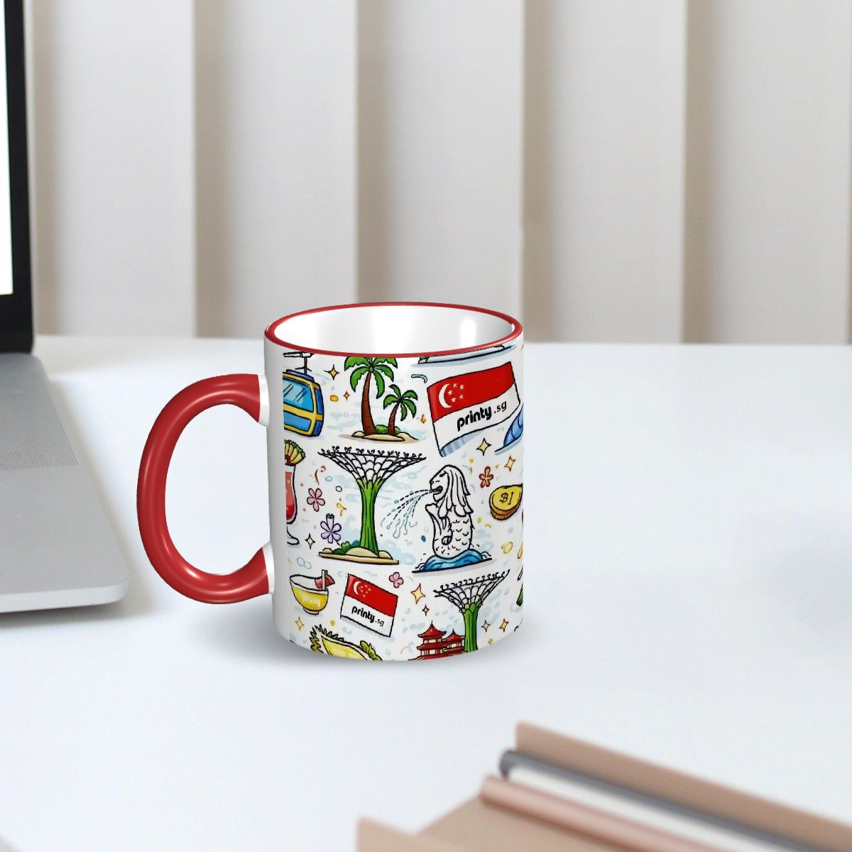 Custom Colored Ceramic Coffee Mug (11oz) (All Over Print)