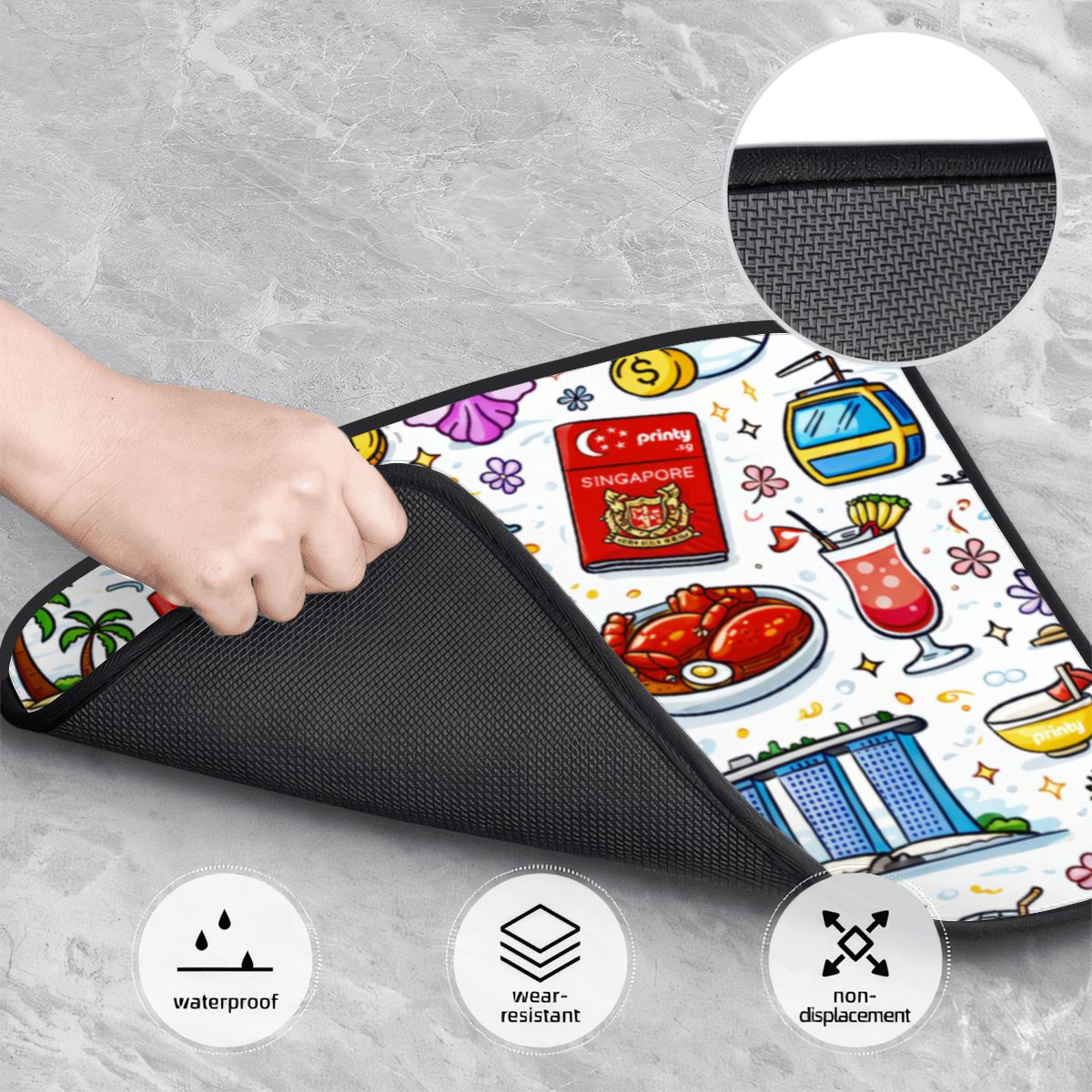 Custom Rear Car Floor Mats 2 pcs