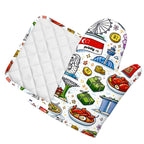 Custom Silicone Oven Mitts and Pot Holders Sets (Left)