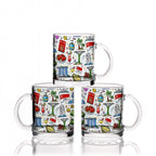 Custom Glass Coffee Cups (12oz)