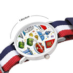 Custom No Scale Watch With Woven Watch Band