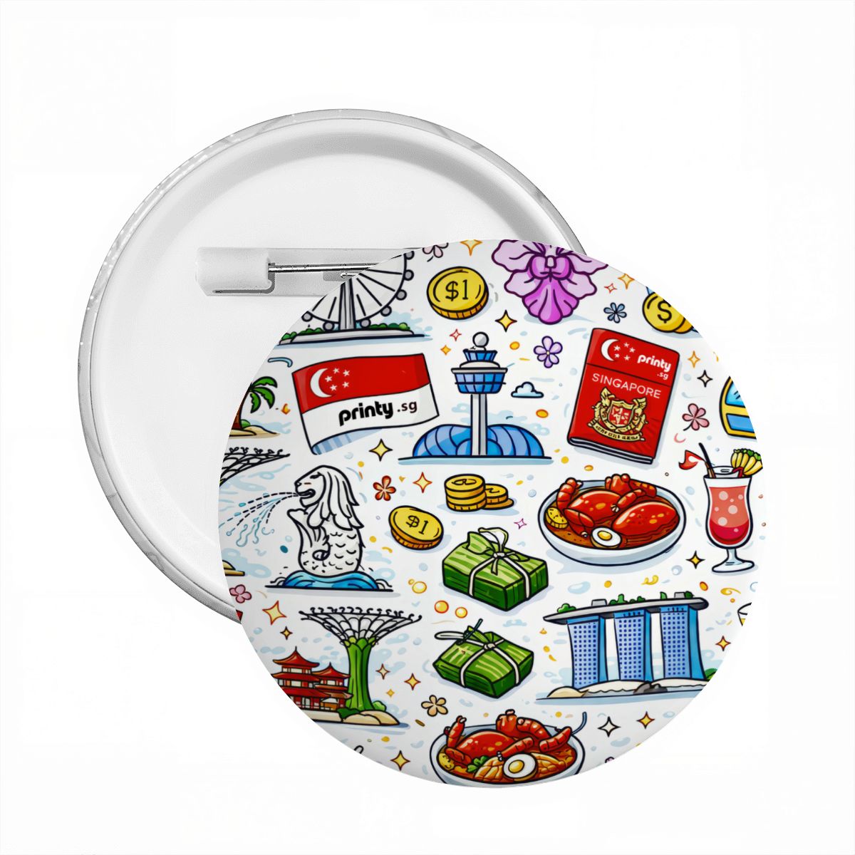 Custom Round Button Badge