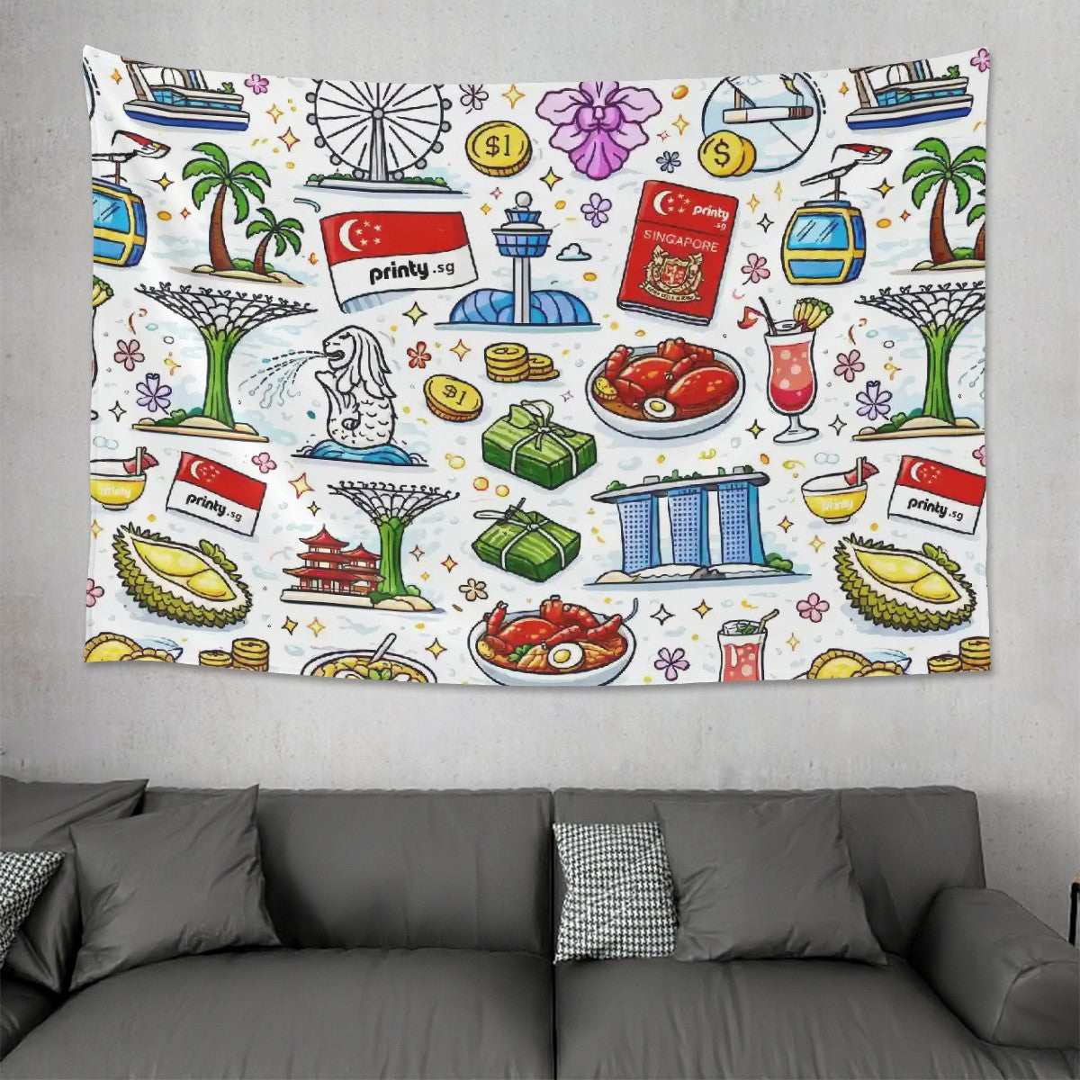 Custom Horizontal Lightweight Wall Tapestry for Bedroom (4:3)