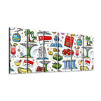 Custom 6 Panels Canvas Prints Wall Art