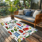 Custom Outdoor Plastic Straw Rug