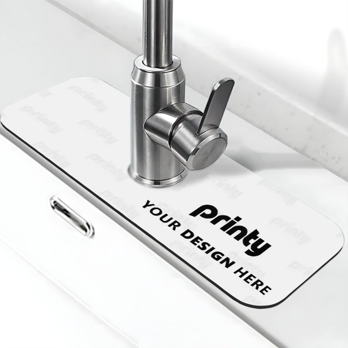 Custom Faucet Mat for Kitchen Sink