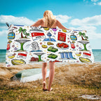 Custom Microfiber Quick Dry Bath Towels (Horizontal)