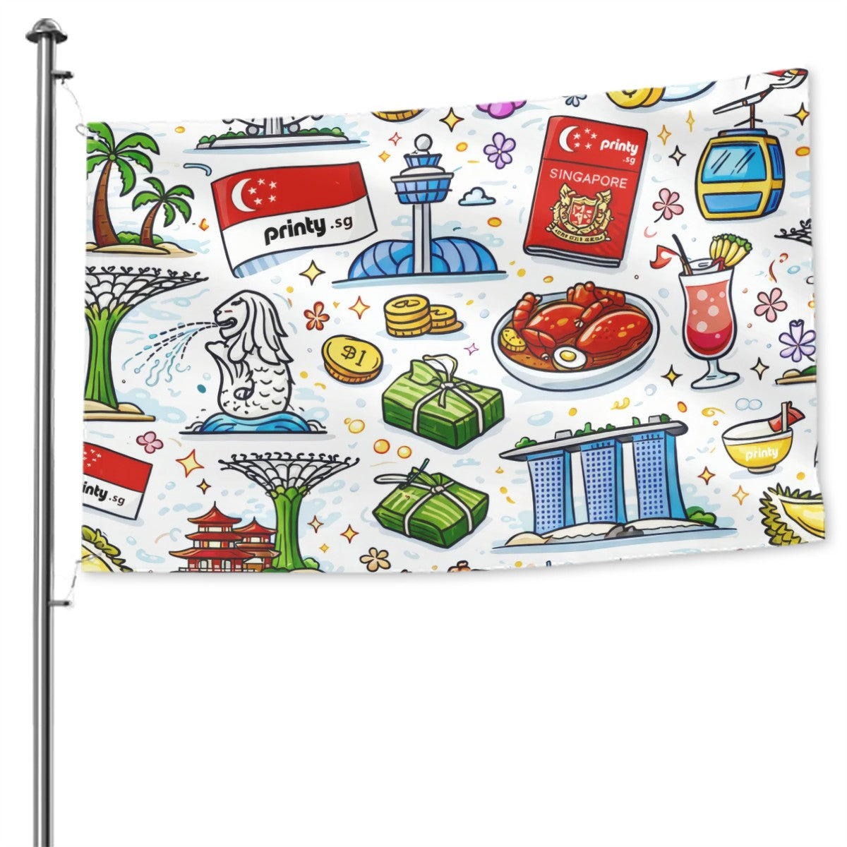 Custom Outdoor Decor Flags Double Sided (5:8)