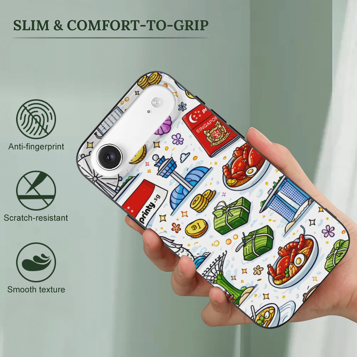 Custom iPhone 17 Air TPU Black Phone Case