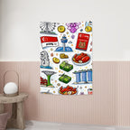 Custom Small Vertical Wall Tapestry for Bedroom