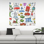 Custom Horizontal Wall Tapestry for Bedroom (6:5)