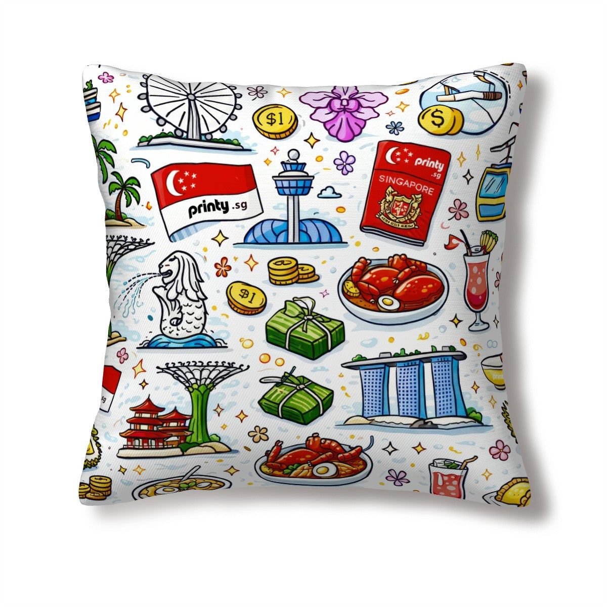 Custom All Season Throw Pillow Covers (Single-Sided Design)