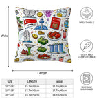 Custom Imitation Linen Throw Pillow Covers (Single-Sided Design)