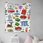Custom Vertical Wall Tapestry for Bedroom (6:5)