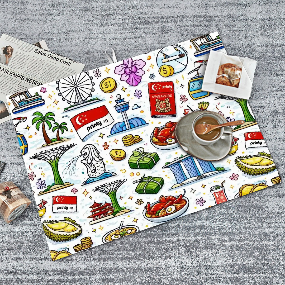 Custom Large Dish Drying Mat