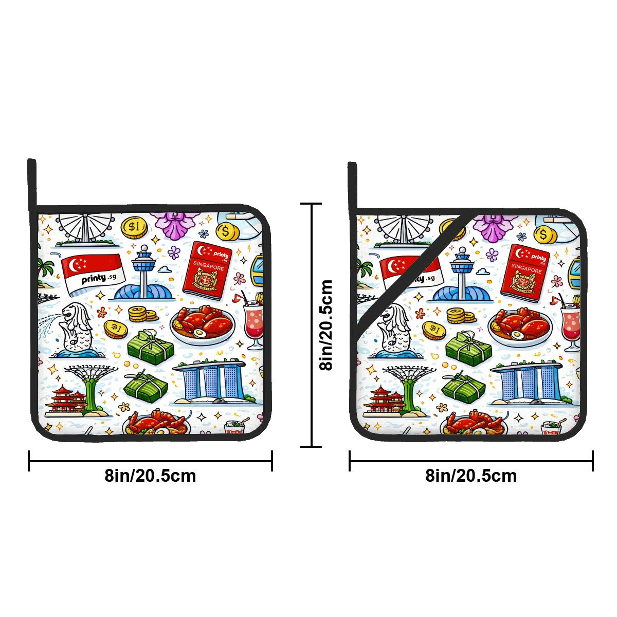 Custom Pot Holders Set of 2