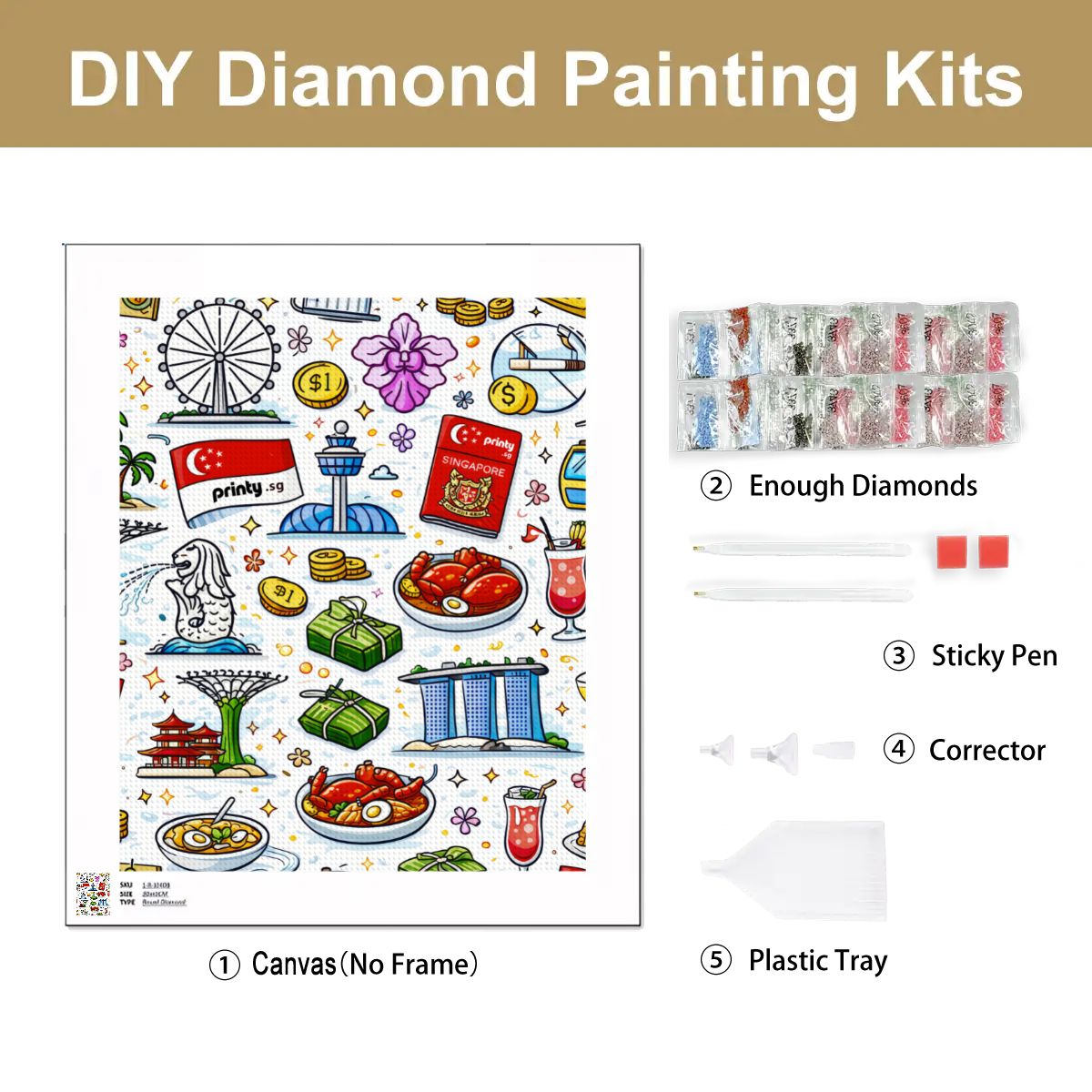 Custom DIY Diamond Painting no Frame (4:5)